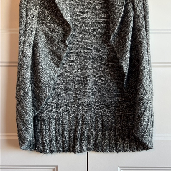 Vanity Charcoal Knit Sleeveless Cardigan - Picture 3 of 6